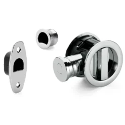 HOOKY ZERO Redondo - Kit de Cerradura + Muletilla + Dedal para puerta corredera