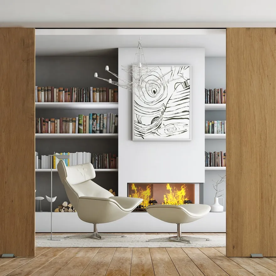 HUDSON - Guía de apertura automática para puertas madera o vidrio