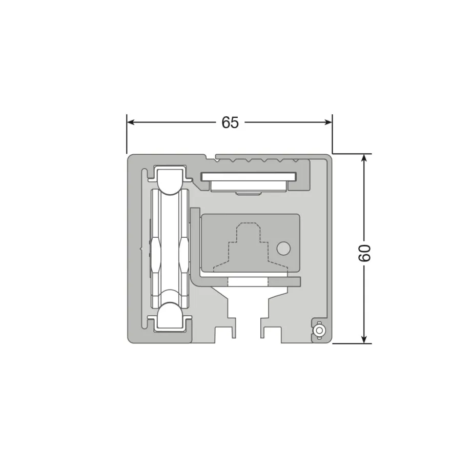 HUDSON - Guía de apertura automática para puertas madera o vidrio