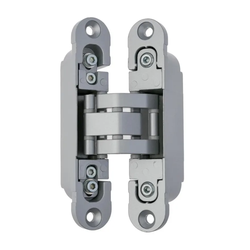 IN230 - Bisagra oculta ajustable para puertas enrasadas de 60 Kg. Apertura 180º