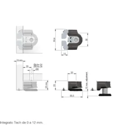 INTEGRATO TECH - Nivelador regulable para bases de muebles