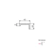 IN-350 - Tirador tipo pestaña