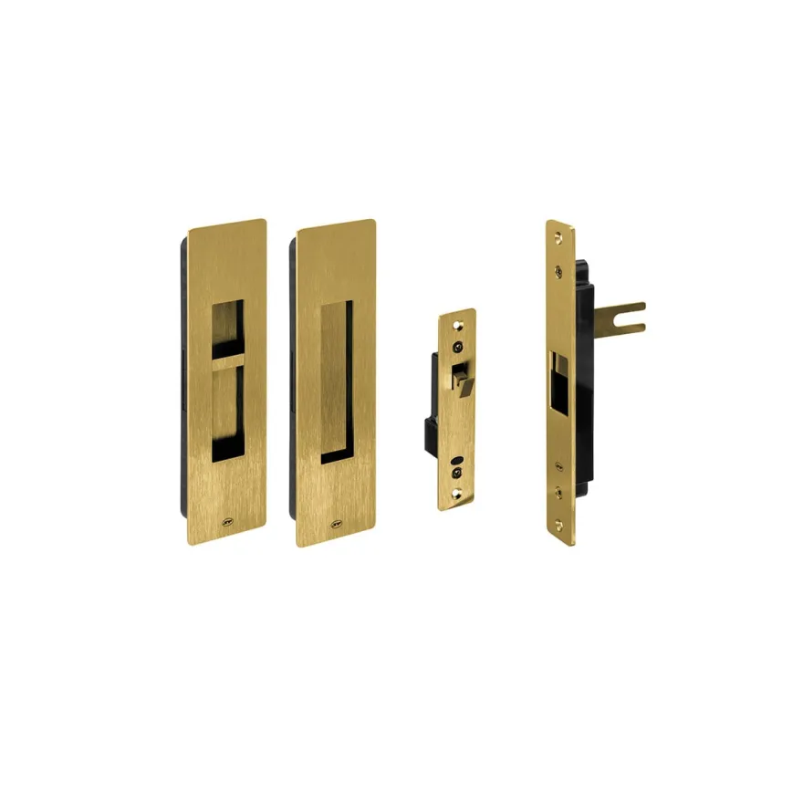 INTRA - Kit de cerradura magnética y cazoleta accionable para puerta corredera