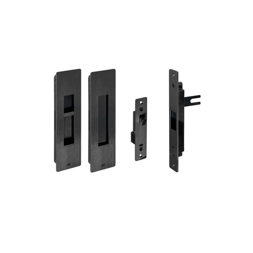 INTRA - Kit de cerradura magnética y cazoleta accionable para puerta corredera