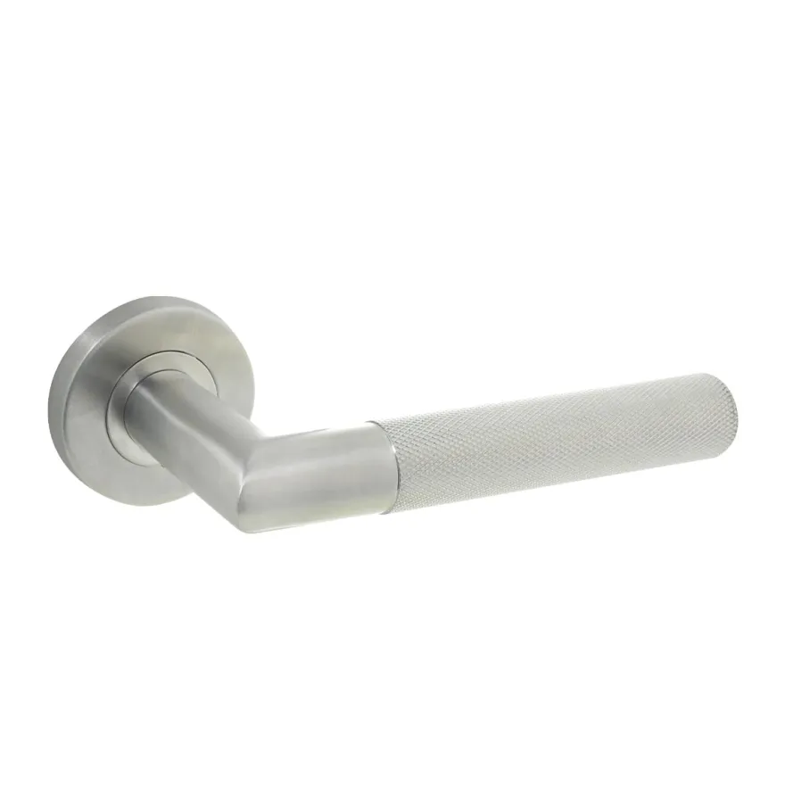 ITACA INOX - Manilla de roseta redonda con grabado de diamante Selec