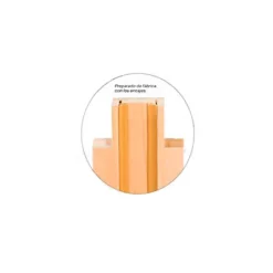 Jambas rechapadas Hoja Única REVOQUE 90 de 1m. puertas de madera