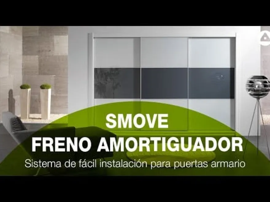 Jgo. de amortiguadores para 2 puertas perfilería de armario ATLANTICO