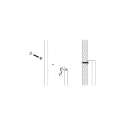 Jgo. de tornillos de fijación para soportes rectos y/o angulares
