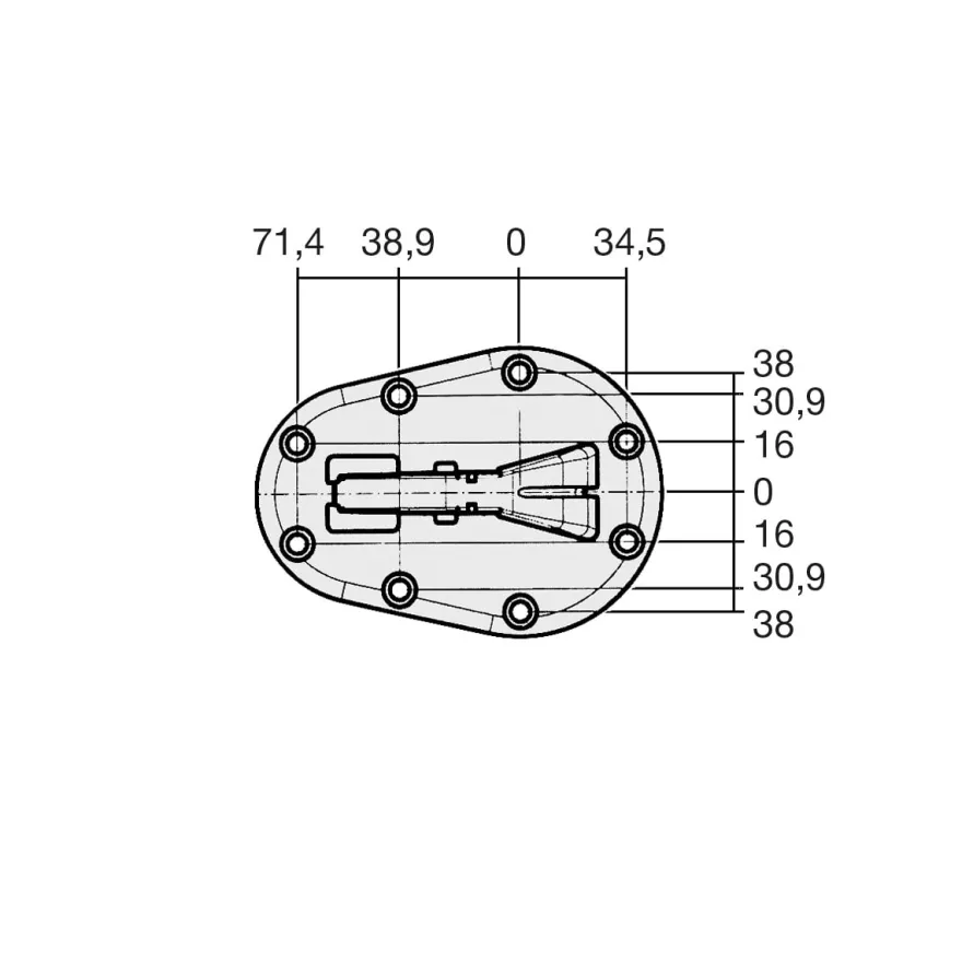 JOY - Pata plegable para mesas de 71 cm. (Ø50 mm.)
