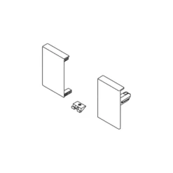 Juego adaptador perfil delantero cajones interiores Blum Tandembox