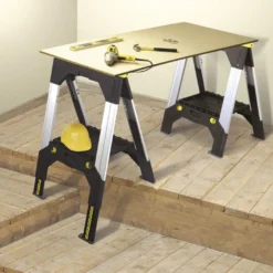 Juego de 2 caballetes FATMAX con patas metálicas telescópicas