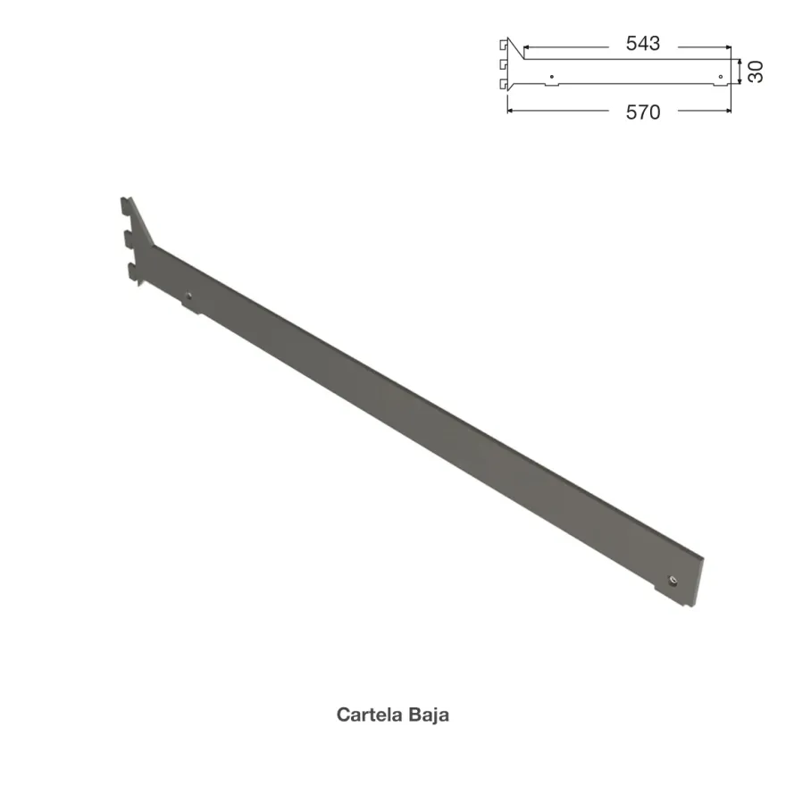 Juego de cartelas varias para perfiles PANELSYSTEM
