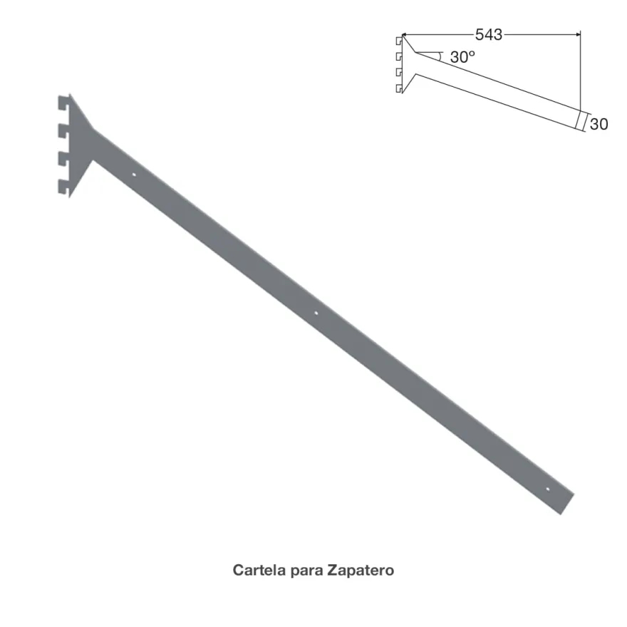 Juego de cartelas varias para perfiles PANELSYSTEM