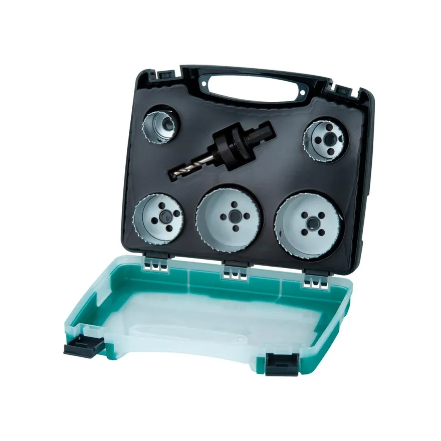 Juego de coronas circulares WOLFCRAFT con caja de transporte