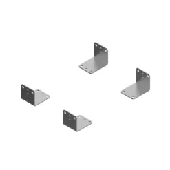 Juego de escuadras para fijar guías a la base del mueble