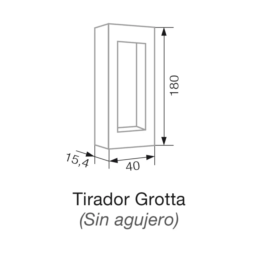 Juego de tiradores para puertas correderas GIACOMO
