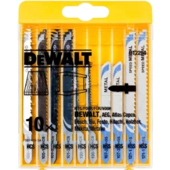 Juego DEWALT DT2294 de 10 hojas de sierra de calar - 5 para metal + 5 para madera