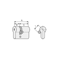 KABA EXPERT LAM VDS - "Extrem Protection System" - Bombillo de 22 pitones con llave de puntos INCOPIABLE