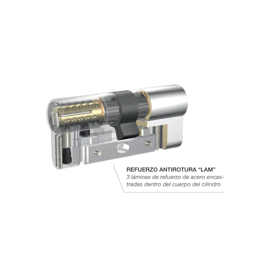 KABA EXPERT LAM VDS - "Extrem Protection System" - Bombillo de 22 pitones con llave de puntos INCOPIABLE