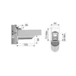 KAIMAN MAXI - Soporte estantes regulable de 39 a 73 mm