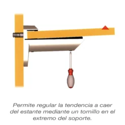 KAIMAN - Soporte estantes regulable de 7 a 41 mm