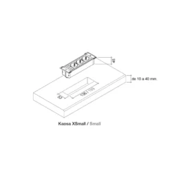 KAPSA - Módulo encastrable con tomas TT y USB