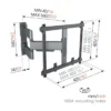 KARL - Soporte articulado ultra fino para pantallas de 32” a 65”
