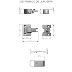 KIMANA - Bisagra mueble par puertas ascendente o descendente