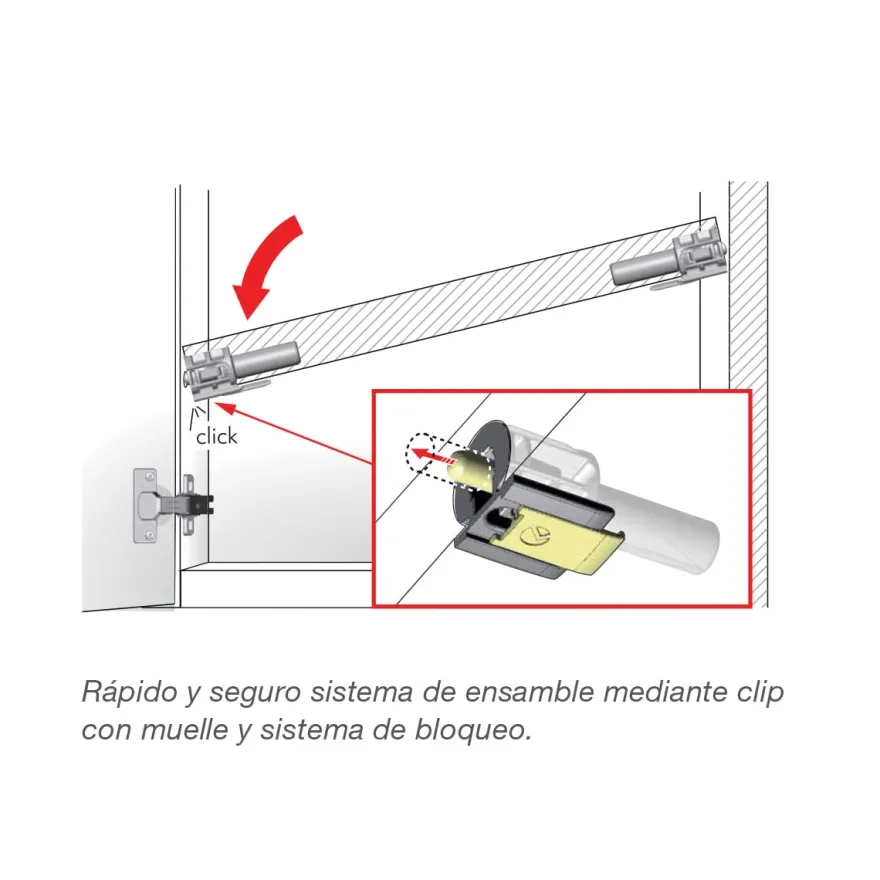 KINTAI - Portaestante antivuelco con muelle de montaje rápido