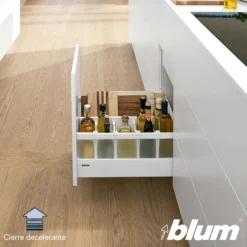 Kit cacerolero BLUM Tandembox Antaro - Perfil K=115,6 mm. Trasera D - Máx. 30/65 Kg. con cierre decelerante BLUMOTION