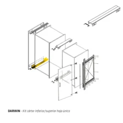 Kit Carter Puertas para Sistema Darwin