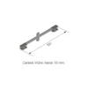 Kit de 2 cartelas para estantes de vidrio de hasta 10 mm AIRPERFIL