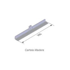 Kit de 2 cartelas para estantes de madera AIRPERFIL