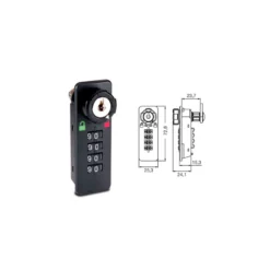 KIT de Cerraduras para CAJONES de combinación y llave OJMAR