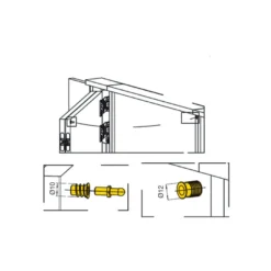 Kit de enganche para hojas dobles Sistema Darwin