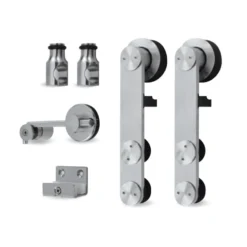 Kit herrajes para montaje puertas correderas Tubo de acero