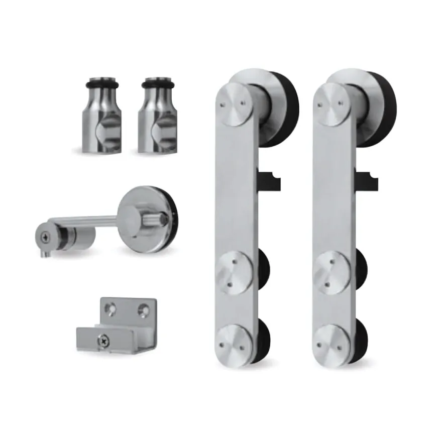 Kit herrajes para montaje puertas correderas Tubo de acero