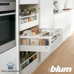Kit para cacerolero interior BLUM Tandembox Antaro BLUMOTION - Perfil M=83,6 mm. Trasera D. 30/50/65Kg.