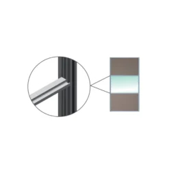 Kit perfiles japonés H, Puertas revestidas de aluminio o de madera