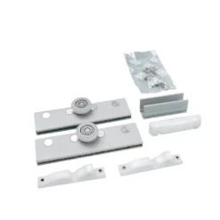 KIT ROLLGLASS-40 para puertas Fijas o Móviles de cristal con apertura independiente 40 Kg