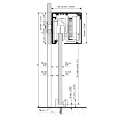 Kit UNIKAIR SELF - Sistema para puertas correderas de cristal con mecanismo auto-cierre Klein