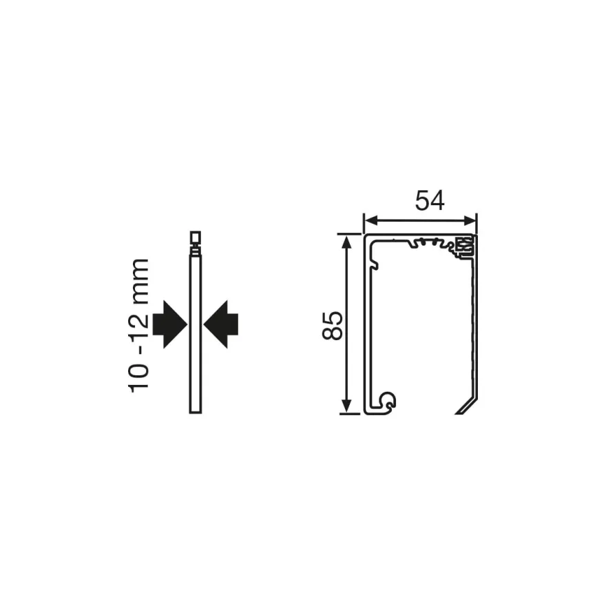 KIT UNIKMATIC SINCRONIZADA - Sistema apertura simultánea de 2 hojas para puertas de cristal Klein
