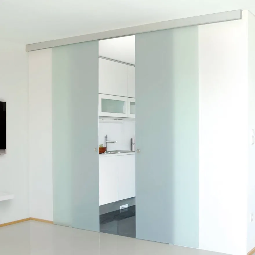 KIT UNIKMATIC SINCRONIZADA - Sistema apertura simultánea de 2 hojas para puertas de cristal Klein