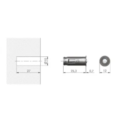 K-LOCK - Retenedor compacto con imán regulable para embutir o sobreponer