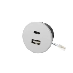 KONEM C - Cargador rápido embutido con doble toma USB A/C