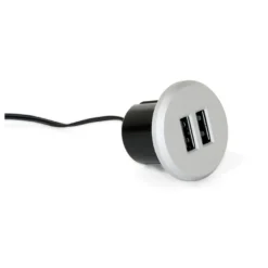 KONEM - Conector embutido con 2 tomas USB