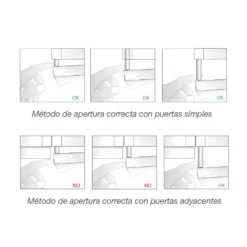 K PUSH TECH - Expulsador embutido o sobrepuesto, con imán o paragolpe