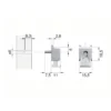 KUBIC - Portaestante para cristal regulable de 4 a 8 mm. con prisionero