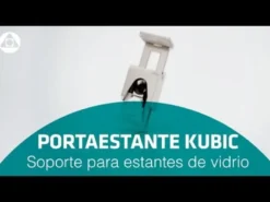 KUBIC - Portaestante para cristal regulable de 4 a 8 mm. con prisionero