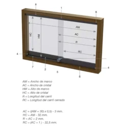 KUPRA - Sistema modular de vitrinas correderas de cristal